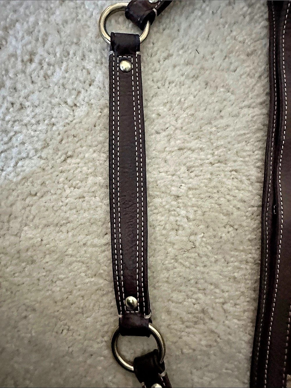 Coach Holiday Patchwork Hobo Bag in Brown & Burgundy - Picture 4 of 5